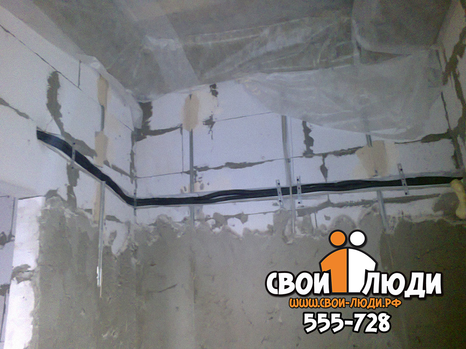 Установка кондиционера в 2 этапа