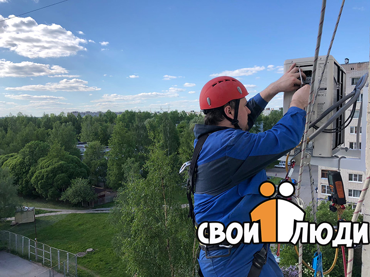 высотный монтаж кондиционеров